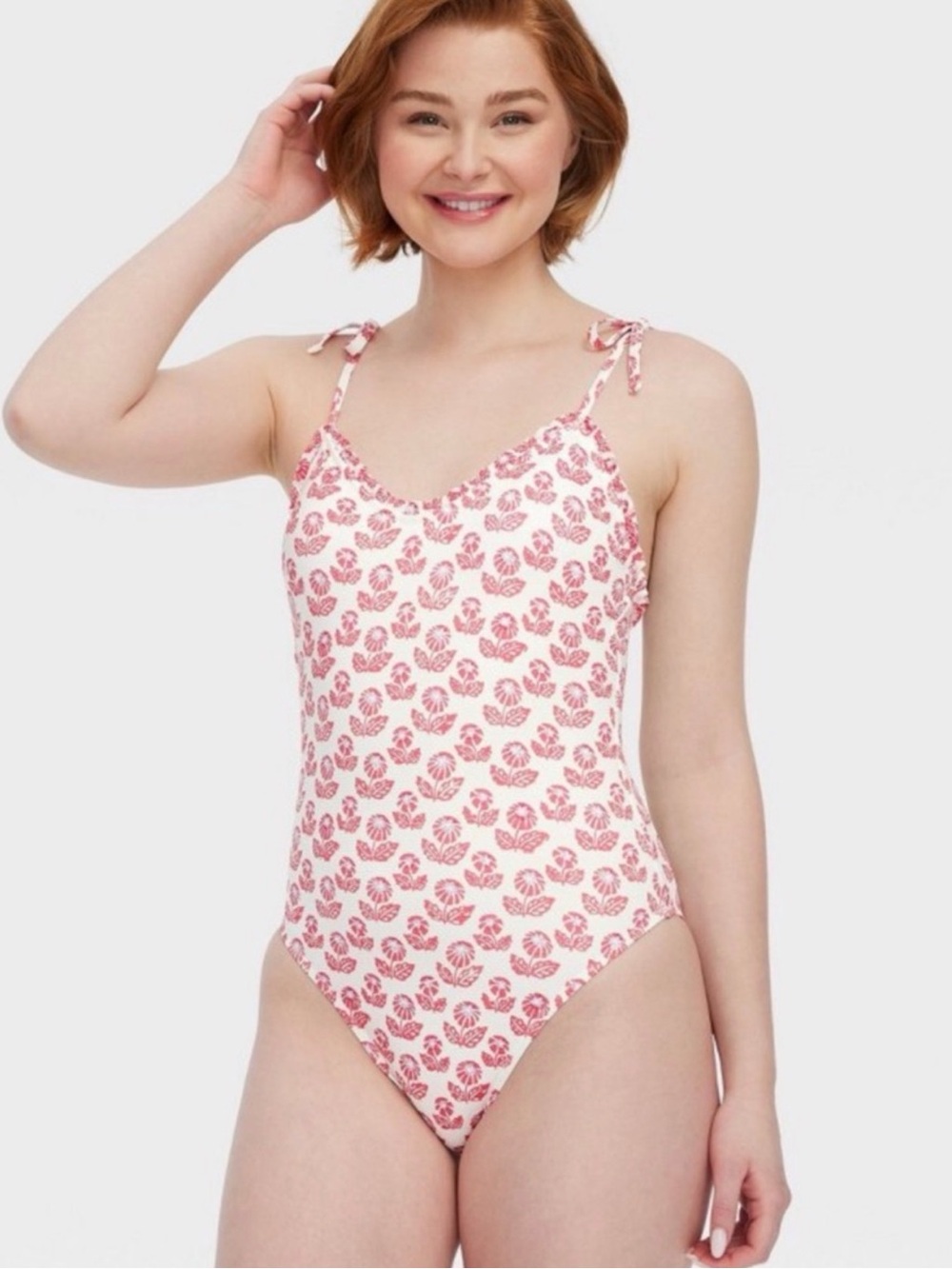 NEW Roller Rabbit‎ x Target Women's Floral Tie-Shoulder One Piece Swimsuit